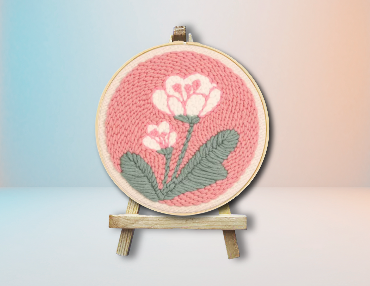 Petalos - Kit para Bordar con Lanas