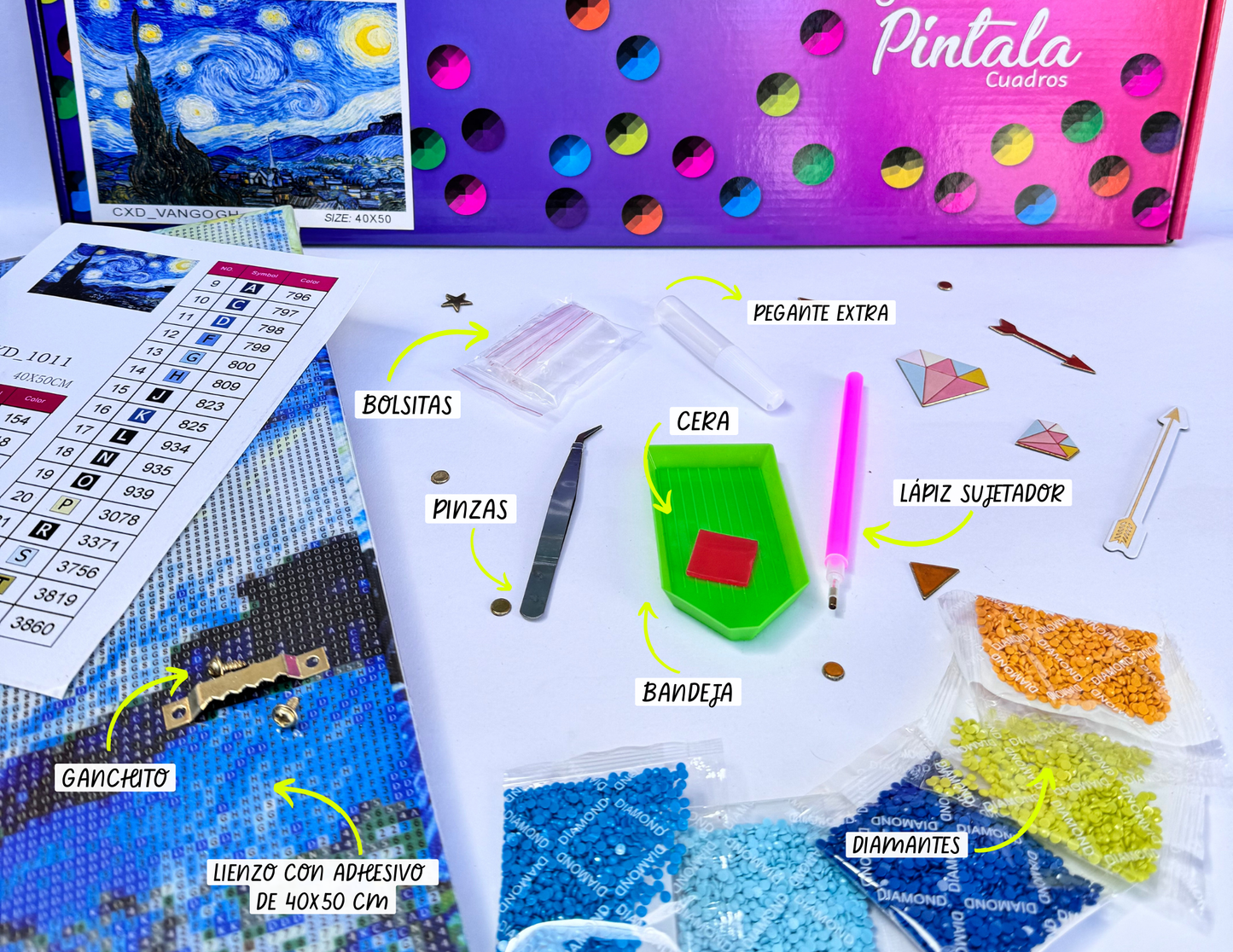 Vecindad Floral -Kit Por Diamantes - 40% DESCUENTO