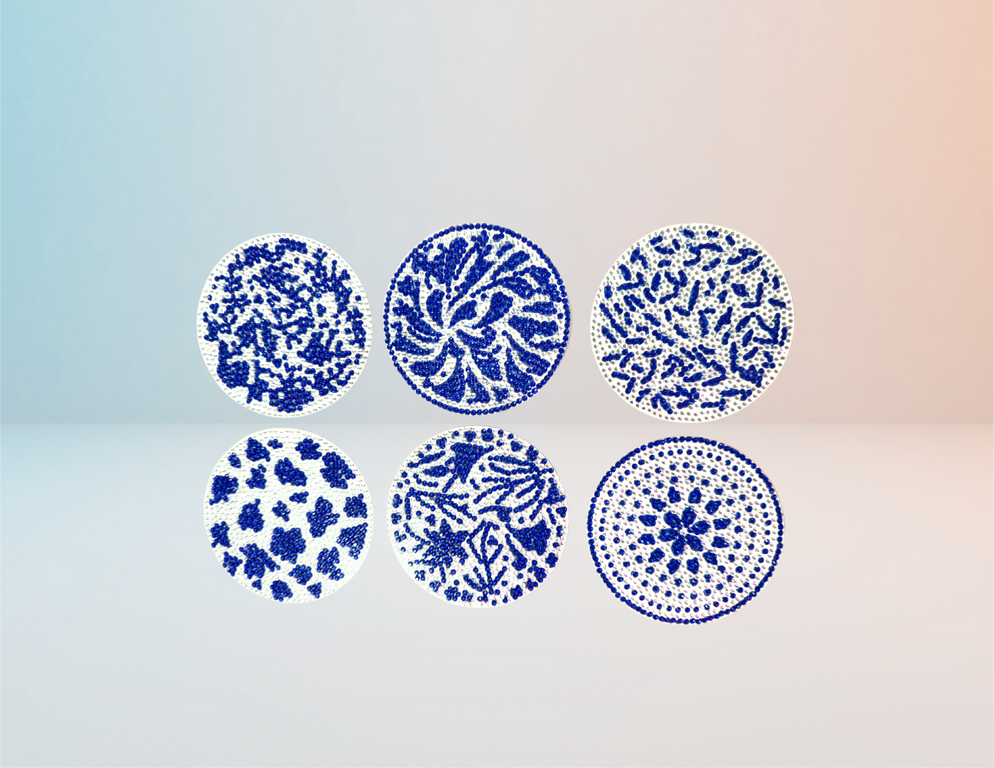 Portavasos Azules - Kit por Diamantes