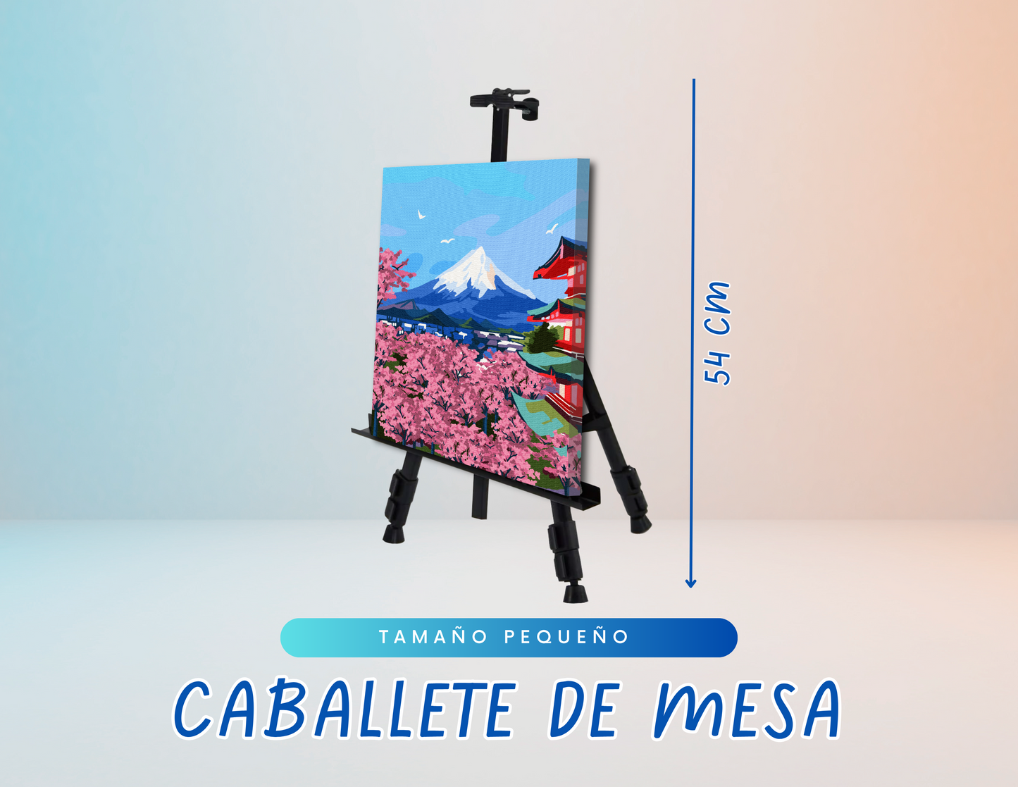 Multi Caballete - Trípode para Pintar (Doble Tamaño 167 cm y 54 cm Altura)