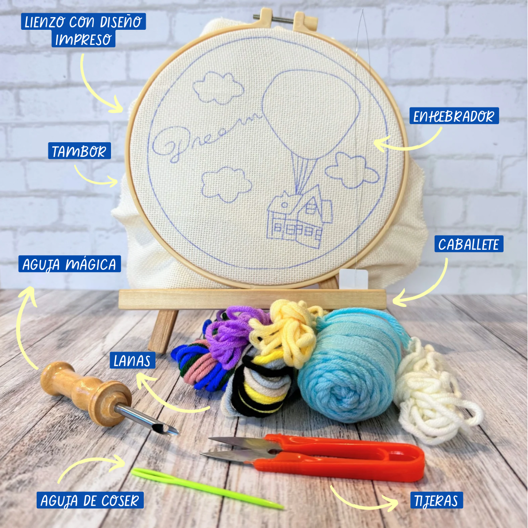 Sandia - Kit para Bordar con Lanas