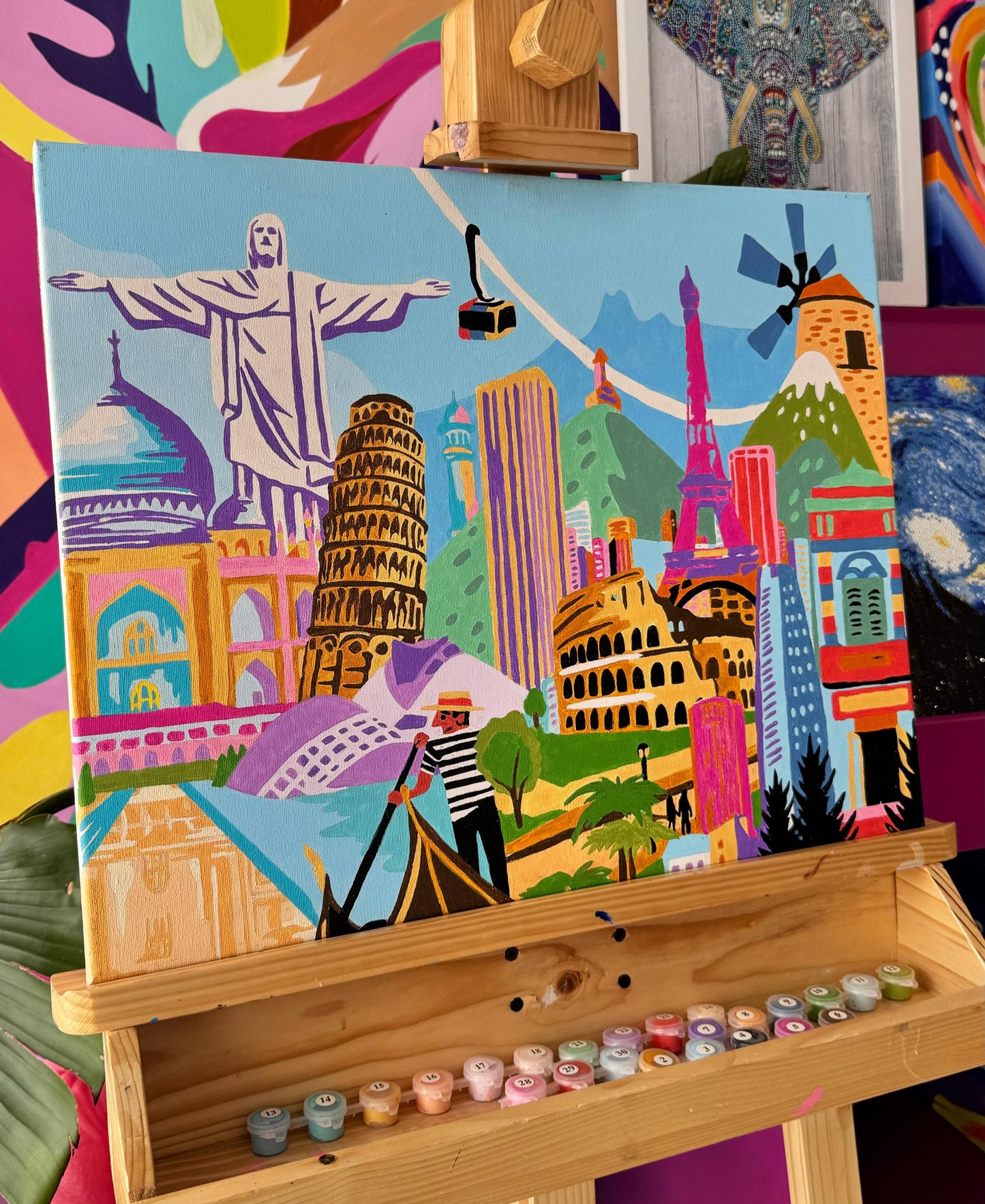 Maravillas del Mundo - Kit de Pinturas por Números