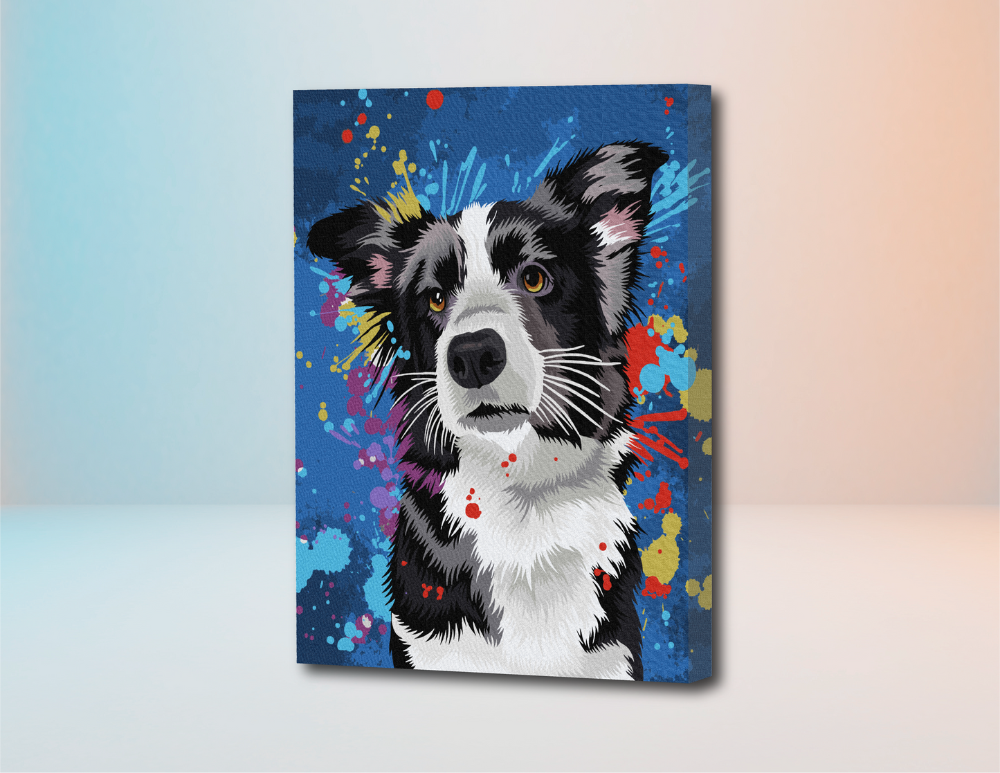 Border Collie - Kit de Pinturas por Números