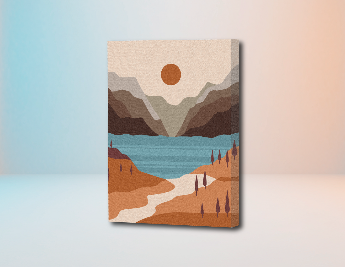 Mar Y Sol - Kit de Pinturas por Números 30x40cm