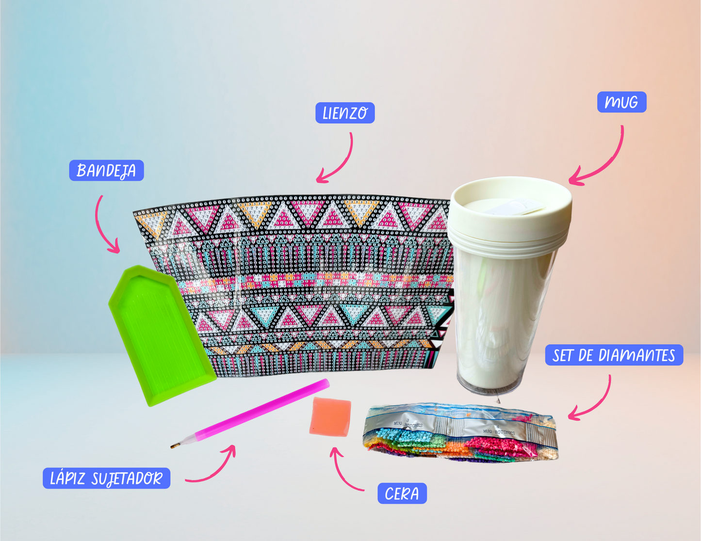 Noche Estrellada - Mug para hacer con Diamantes