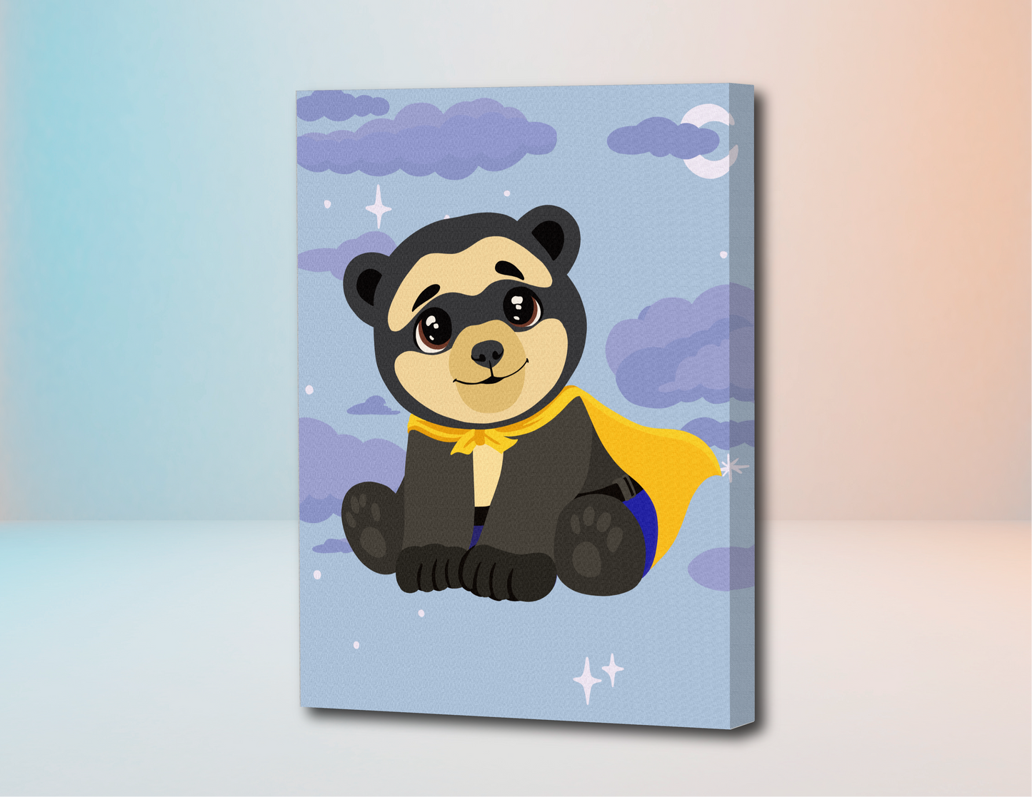 Oso de anteojos - Kit de Pinturas por Números Para Niños