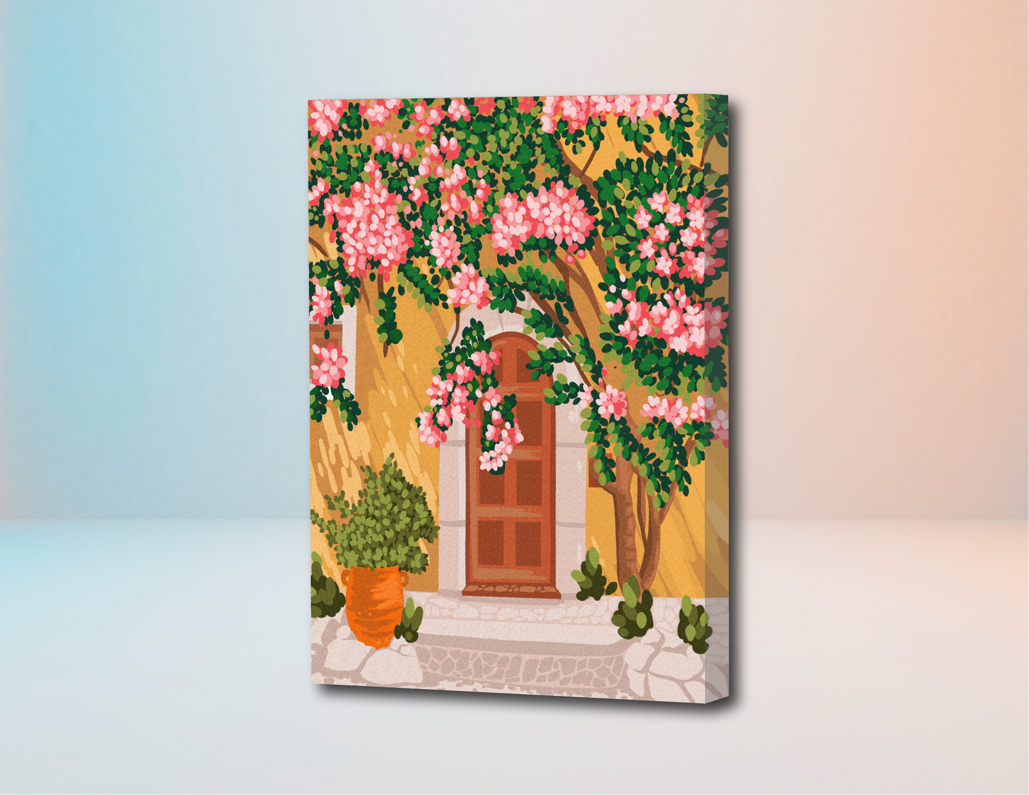 Puerta Floral - Kit de Pinturas por Números