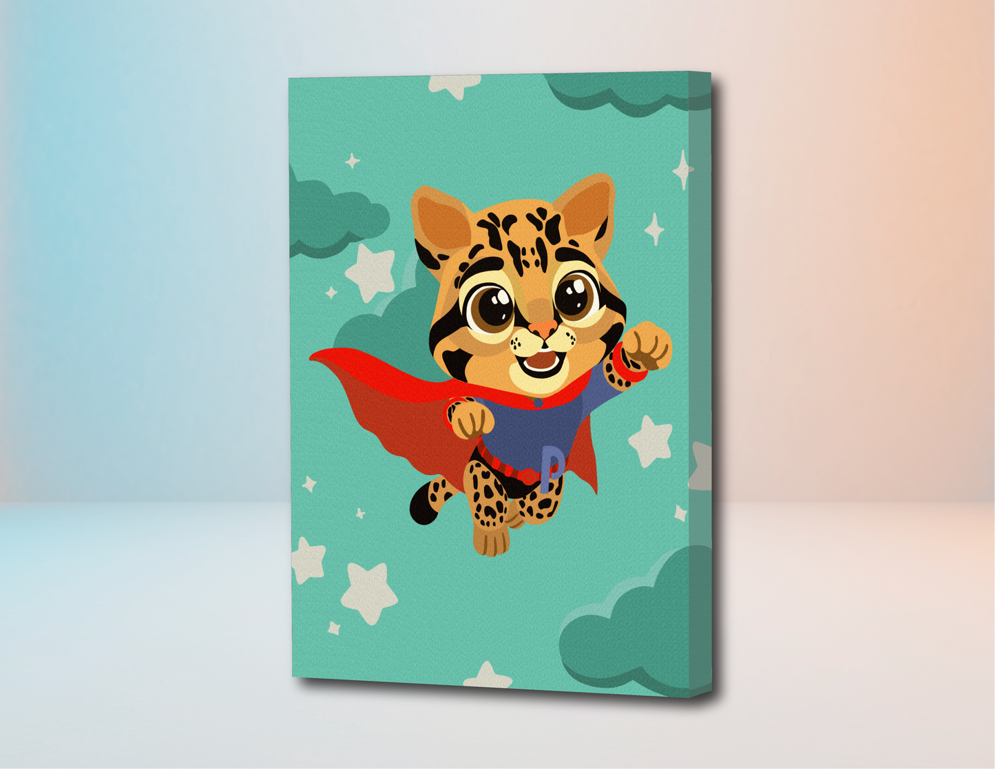 Tigrillo - Kit de Pinturas por Números Para Niños