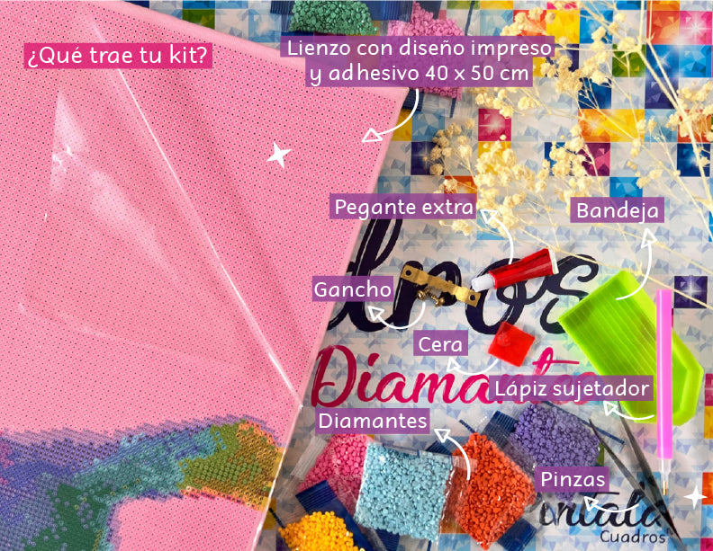 Perro Manchitas - Kit por Diamantes