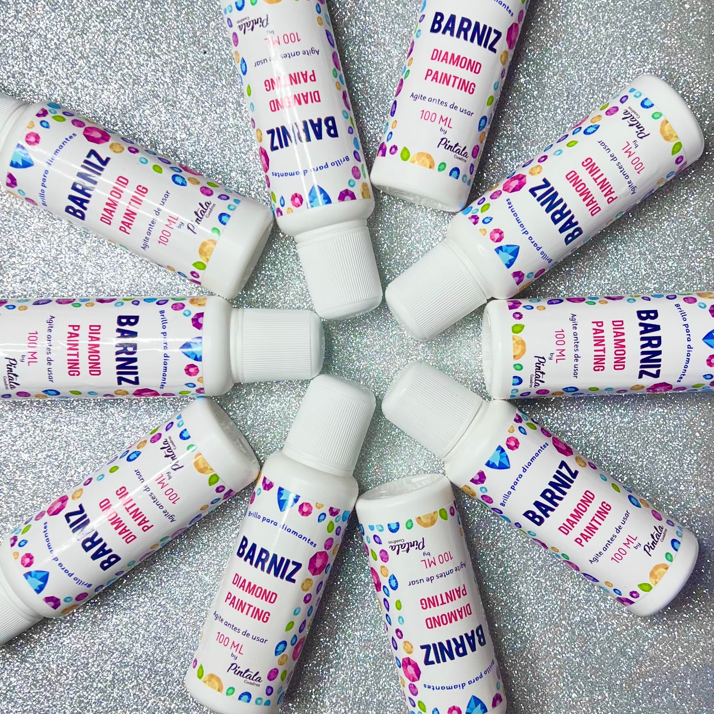 Barniz GLOW Para Kits de Diamantes by Píntala Cuadros //NO SIRVE PARA KITS DE PINTURA NI DE PIEDRITA
