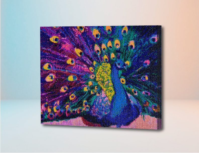 Pavo Real - Kit Por Diamantes