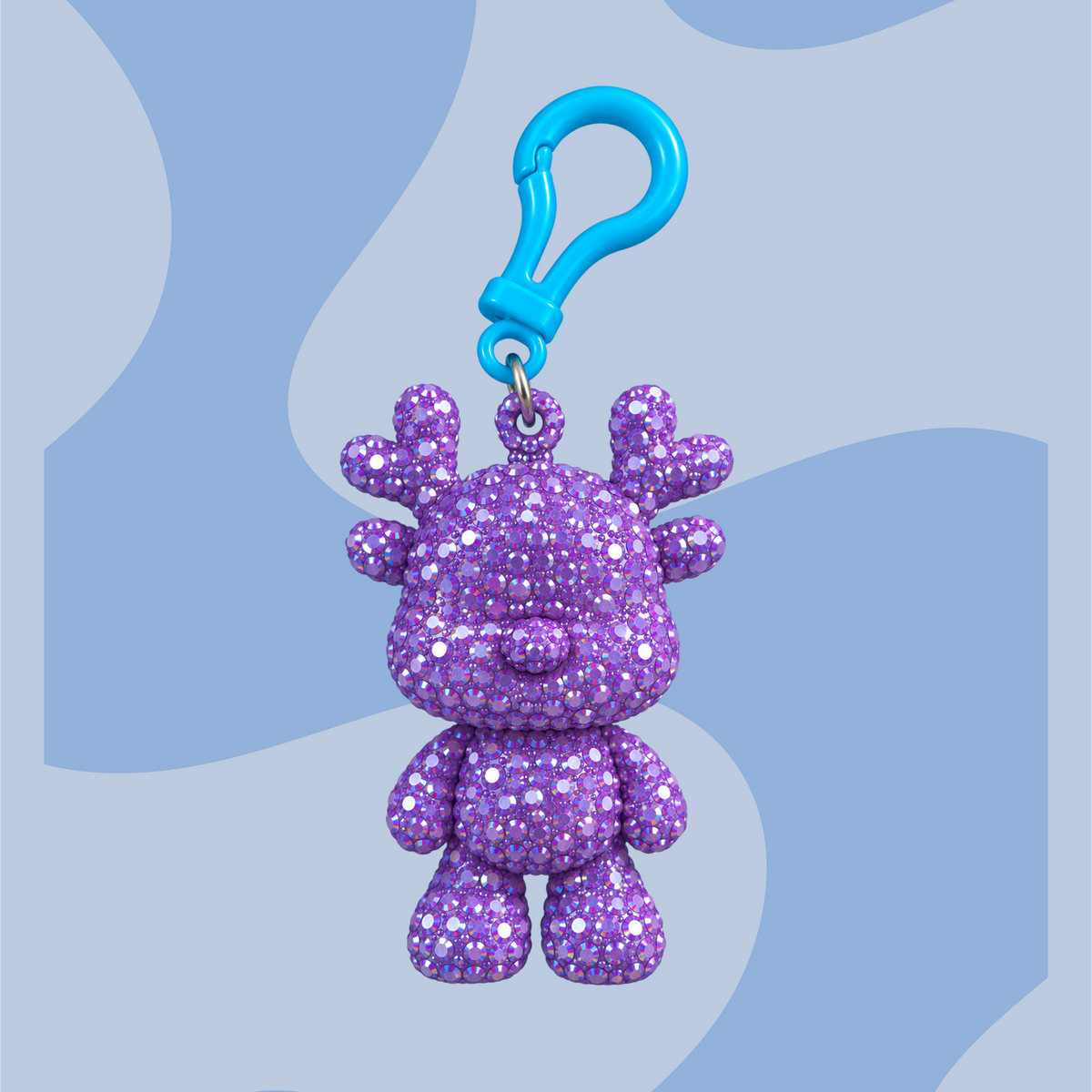 Llavero Reno Brillosito para hacer por Diamantes