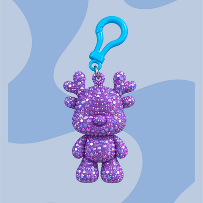 Llavero Reno Brillosito para hacer por Diamantes