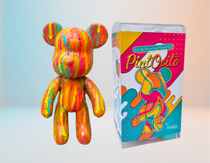 Pintosito Colores Neón - Osito Fluid Bear para Derramar Pintura