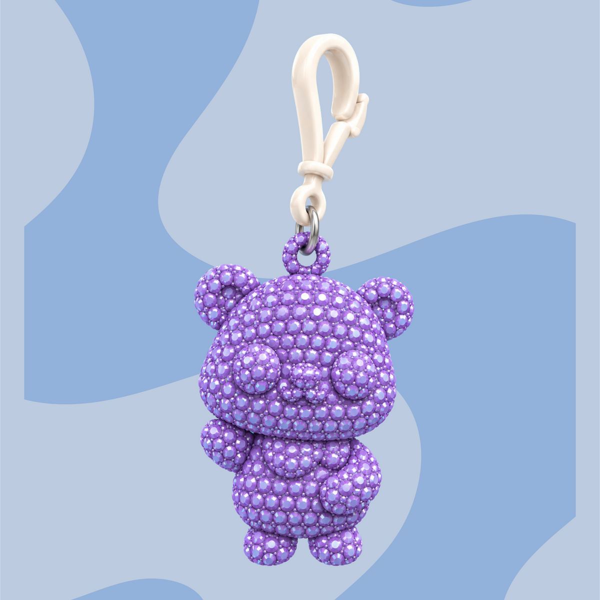 Llavero Osito Kawaii Brillosito para hacer por Diamantes