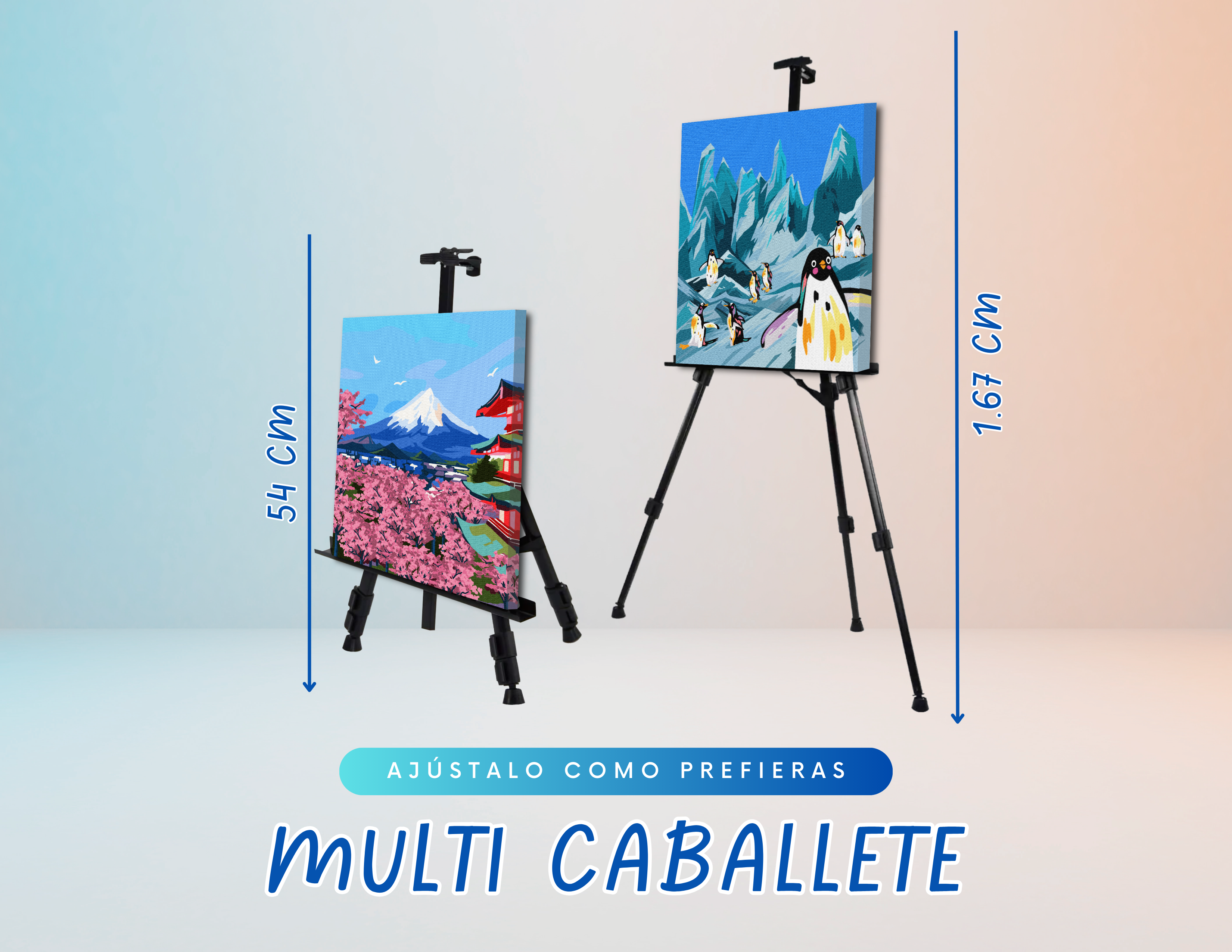 Caballetes para pintar - Atriles - Atril - Caballete - 70 cm – Pintala  Cuadros