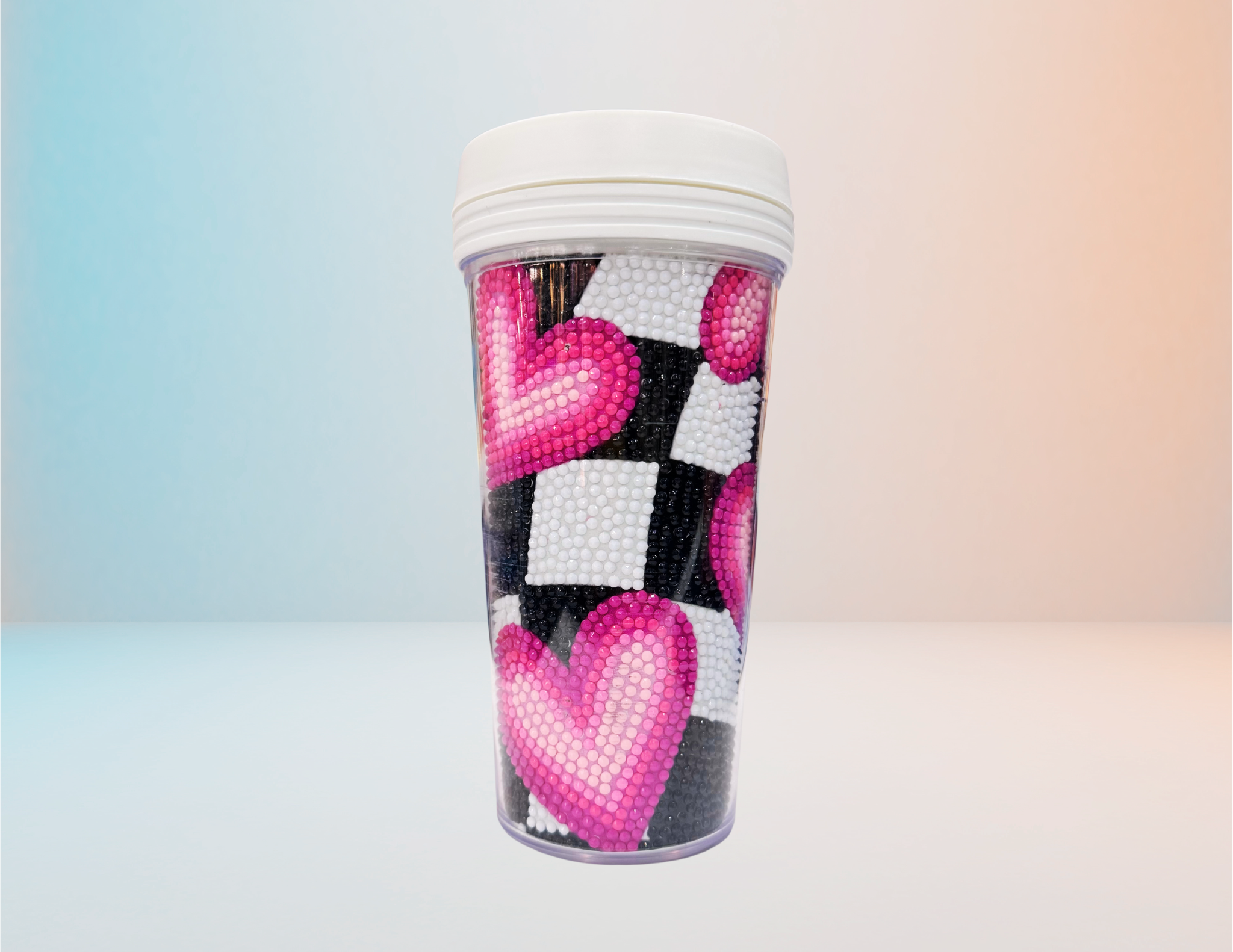 Corazones Ajedrez - Mug para hacer con Diamantes