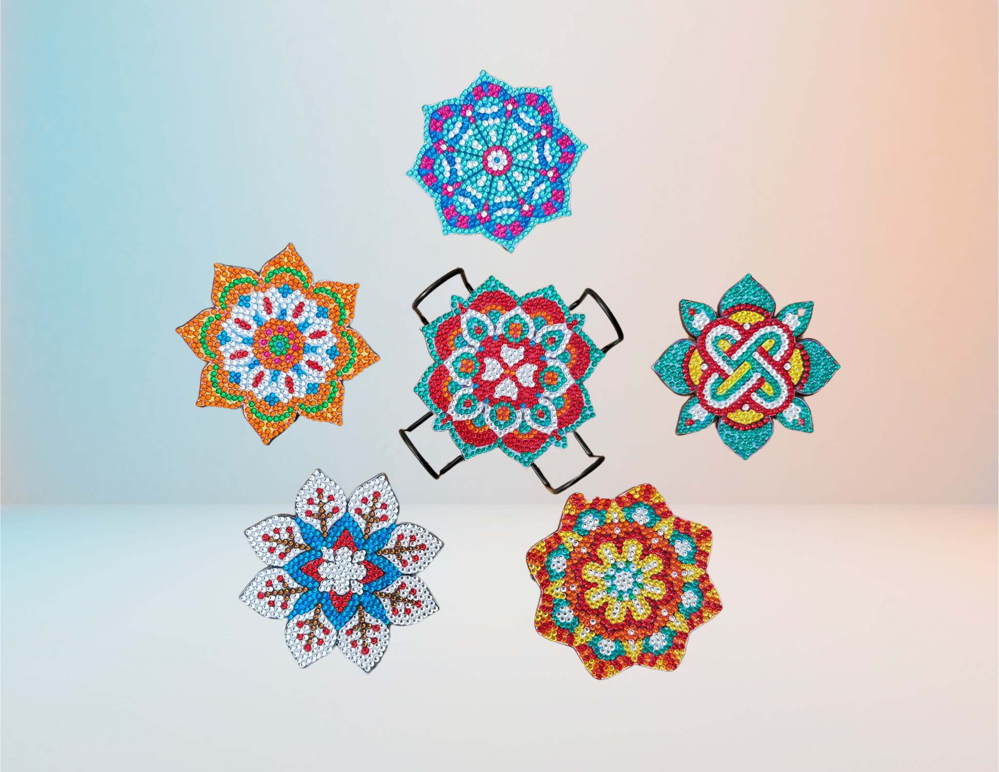 Portavasos Mandalas - Kit por Diamantes