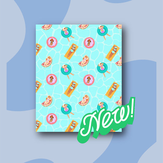 Pool Party- Kit de Pinturas por Números 30x40cm - Para Principiantes