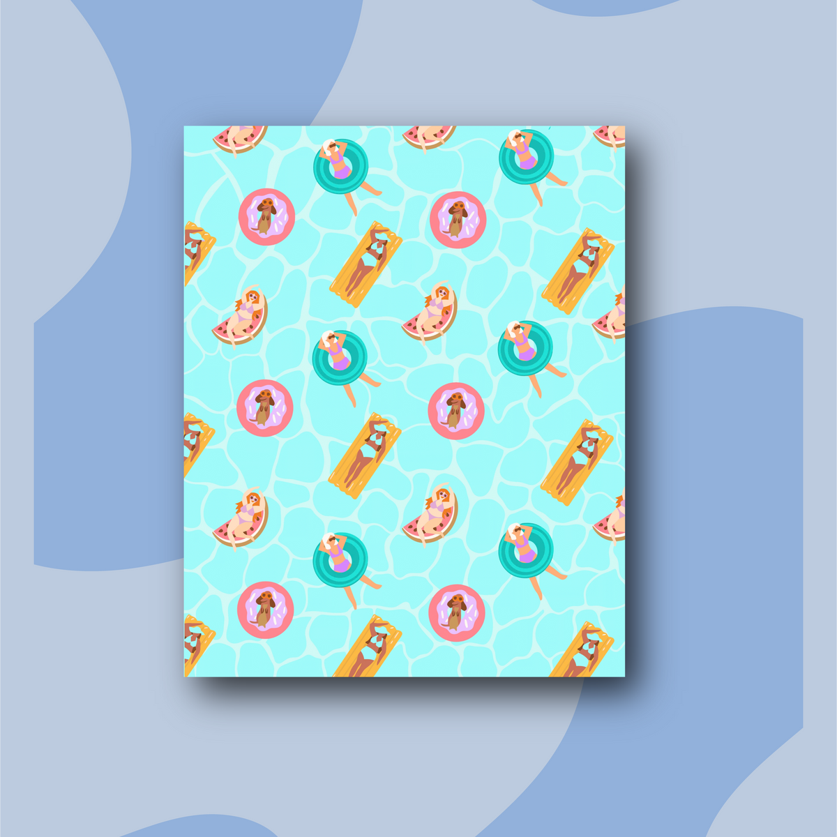Pool Party- Kit de Pinturas por Números 30x40cm - Para Principiantes