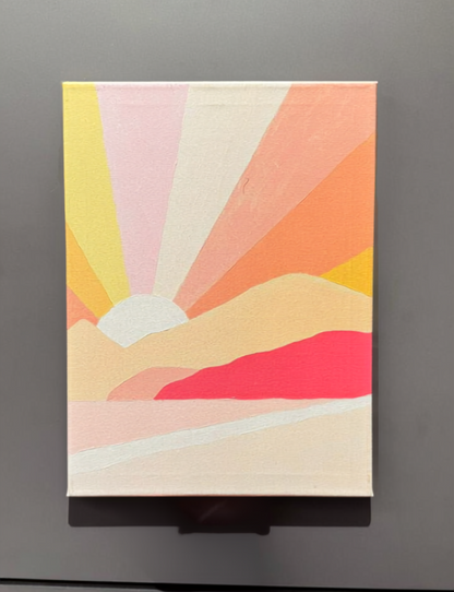 Mini Amanecer  - Kit de Pinturas por Números 30x40cm - Nivel para Principiantes