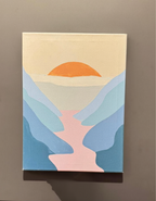 Mini Atardecer  - Kit de Pinturas por Números 30x40cm - Para Principiantes