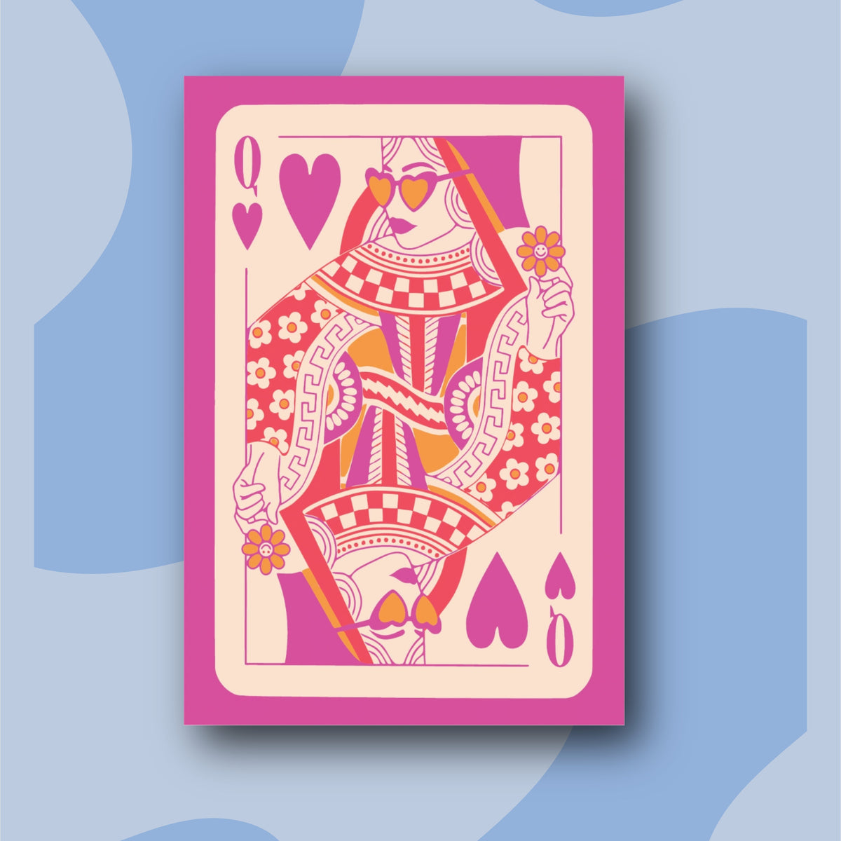Carta Q Queen  - Kit de Pinturas por Números 30x40cm - Nivel para Principiantes
