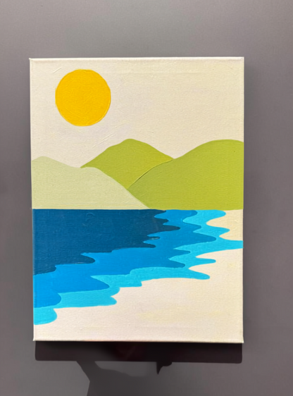 Mini Dia  - Kit de Pinturas por Números 30x40cm - Nivel Para Principiantes