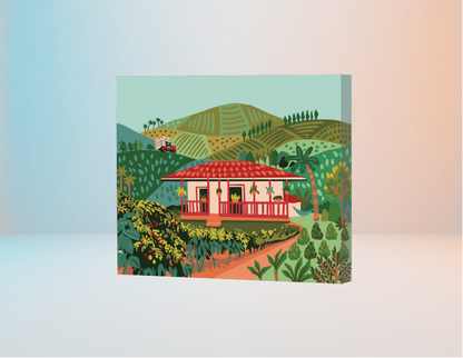 Finca Cafetera - Kit de Pinturas por Números 10% POR VACACIONES DESCUENTO - TU PEDIDO SERA ENVIADO A PARTIR DEL 9 DE ENERO