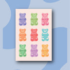 Gummy Bear - Kit de Pinturas por Números 30x40cm - Nivel para Principiantes