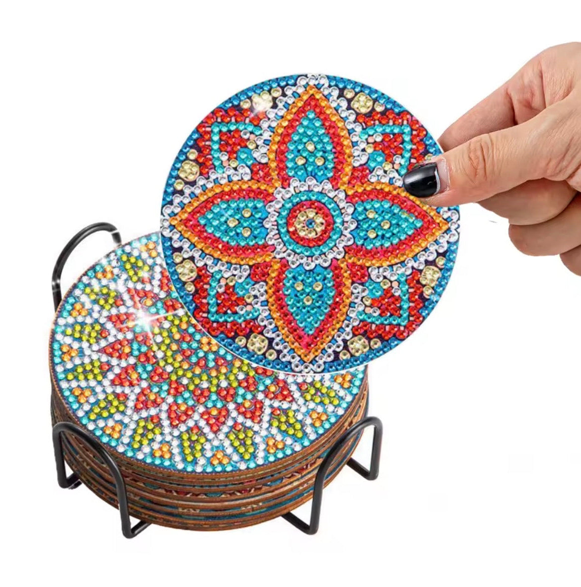 Portavasos Mandalas - Kit por Diamantes