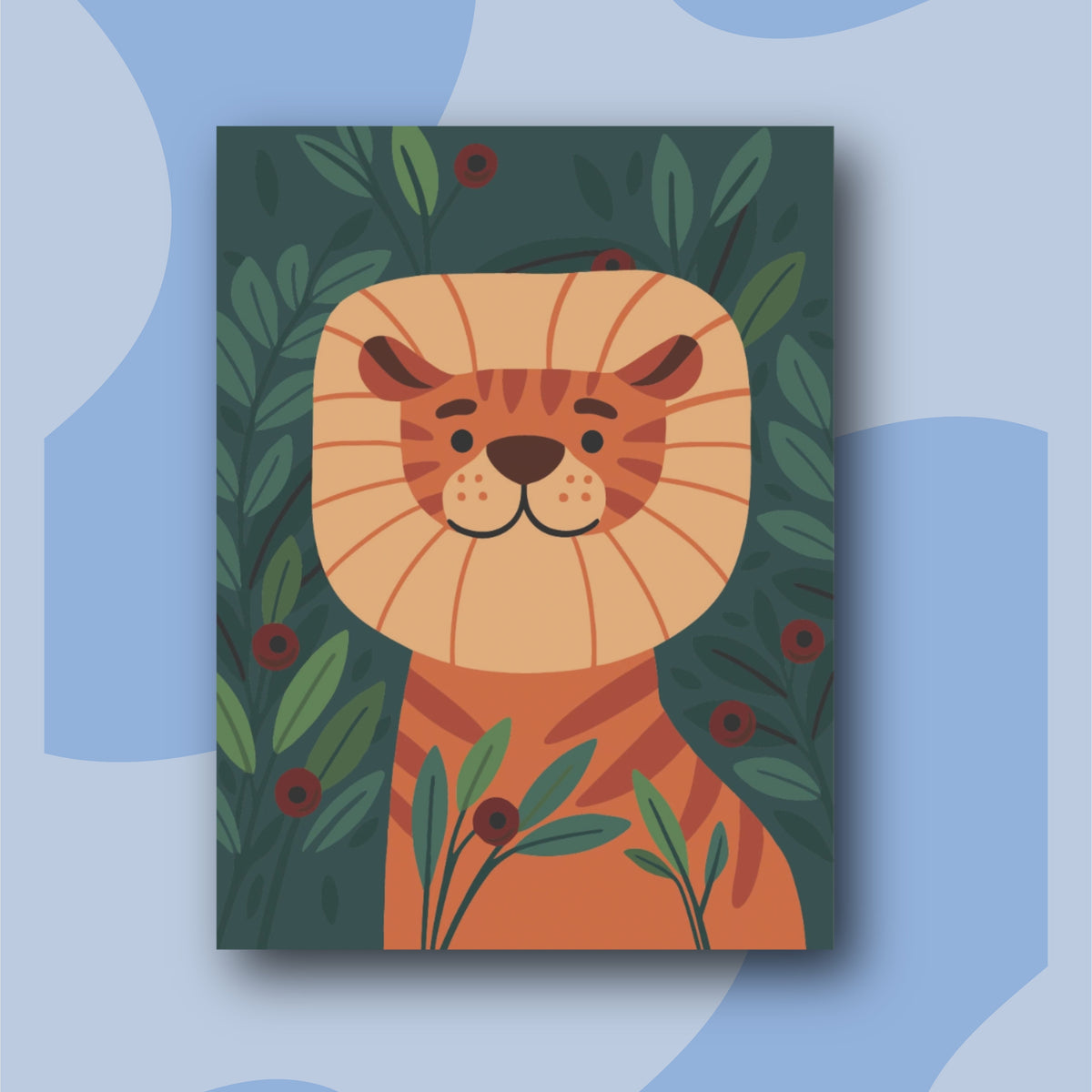 Leoncito  - Kit de Pinturas por Números Para Niños  - Nivel para Principiantes