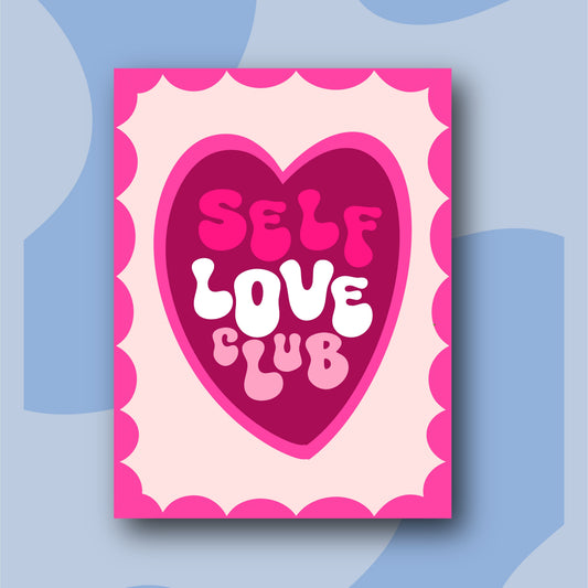Self Love Club   - Kit de Pinturas por Números 30x40cm - Nivel para Principiantes