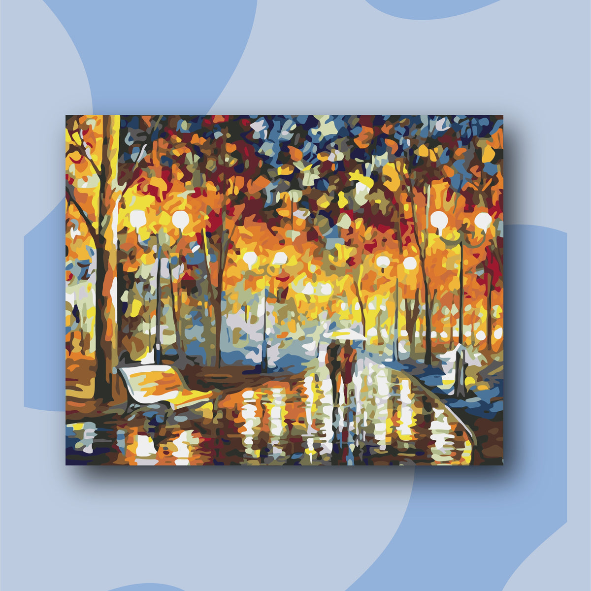 Paisaje Colorido   - Kit de Pinturas por  Números