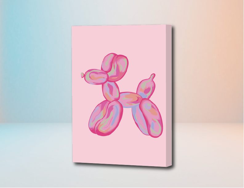 Perrito Infable   - Kit de Pinturas por Números 30x40cm 10% POR VACACIONES DESCUENTO - TU PEDIDO SERA ENVIADO A PARTIR DEL 9 DE ENERO