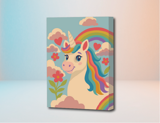 Unicornio - Kit de Pinturas por Números Para Niños - 10% POR VACACIONES DESCUENTO - TU PEDIDO SERA ENVIADO A PARTIR DEL 9 DE ENERO