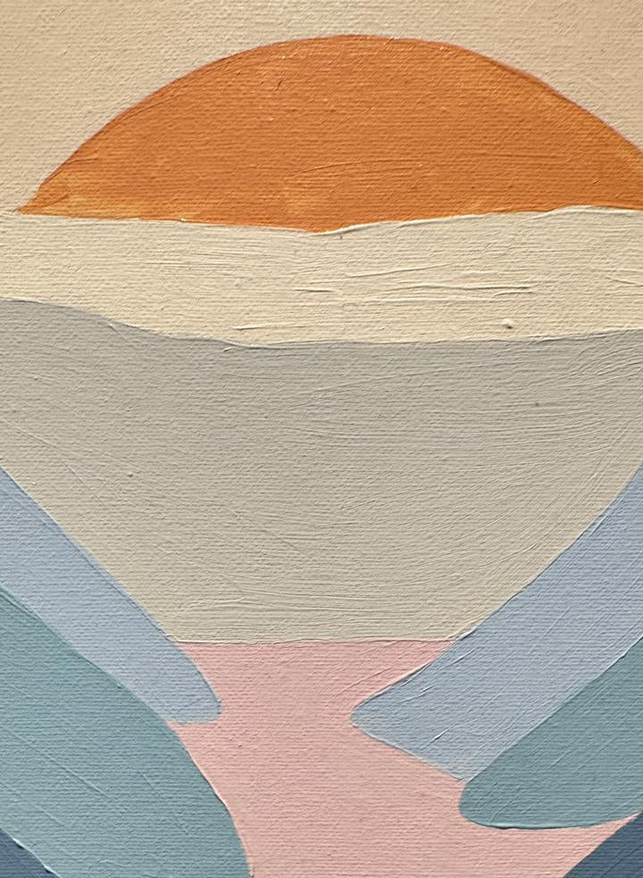 Mini Atardecer  - Kit de Pinturas por Números 30x40cm - Para Principiantes