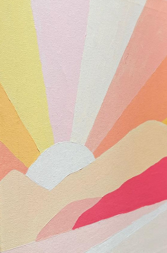 Mini Amanecer  - Kit de Pinturas por Números 30x40cm - Nivel para Principiantes