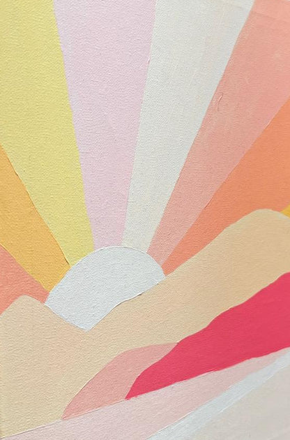Mini Amanecer  - Kit de Pinturas por Números 30x40cm - Nivel para Principiantes