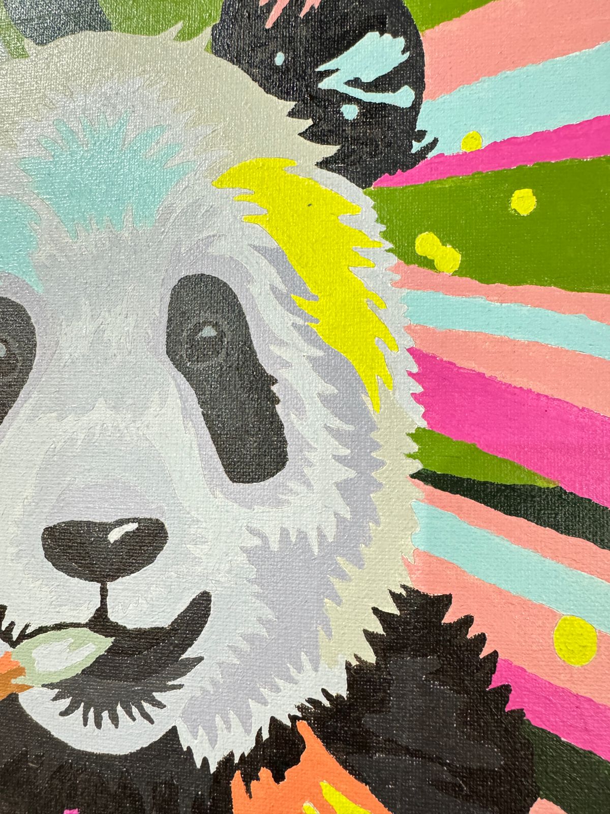 Panda Adulto - Kit de Pinturas por Números - Nivel Intermedio