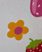 Fresitas  - Kit de Pinturas por Números 30x40cm - Nivel para Principiantes