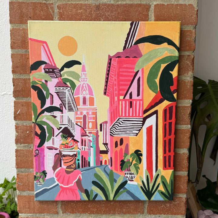 Cartagena  - Kit de Pinturas por Números - Nivel para Principiantes