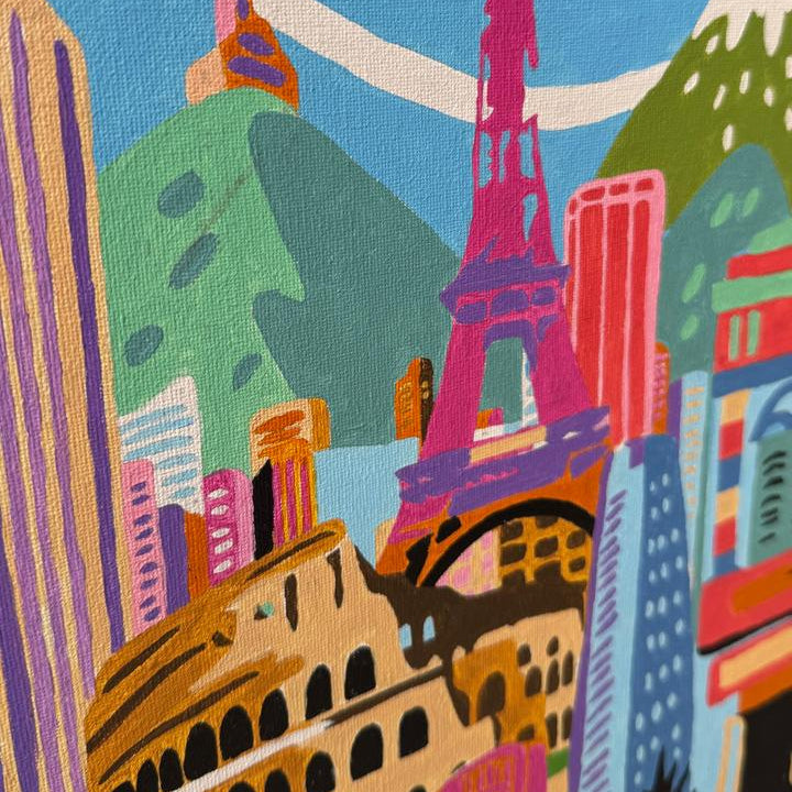 Maravillas del Mundo - Kit de Pinturas por Números - Nivel Intermedio