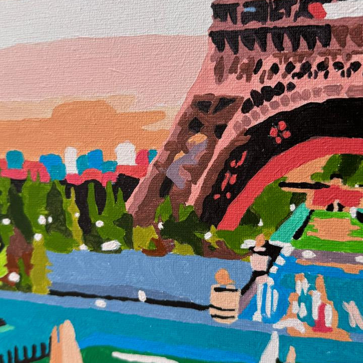 Fuentes en Paris - Kit de Pinturas por Números - Nivel Intermedio