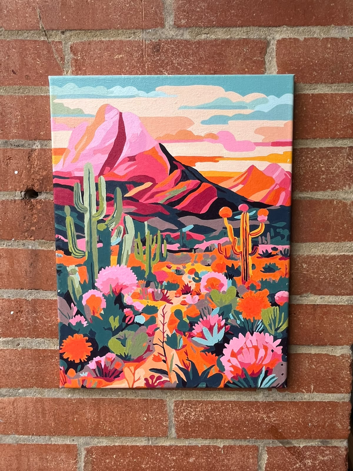 Desierto- Kit de Pinturas por Números 30x40cm - Nivel para Principiantes
