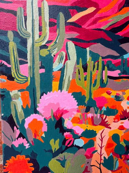 Desierto- Kit de Pinturas por Números 30x40cm - Nivel para Principiantes