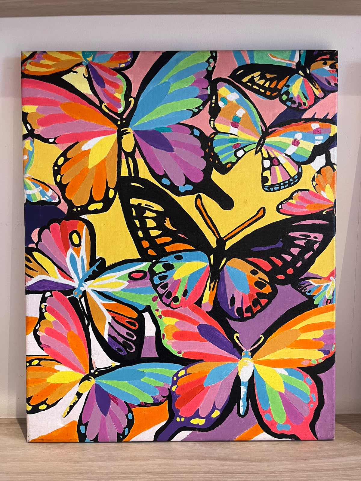 Mariposal  - Kit de Pinturas por Números  - Nivel Intermedio