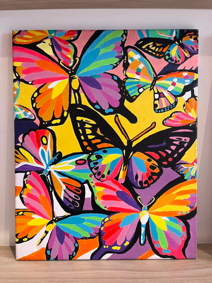 Mariposal  - Kit de Pinturas por Números  - Nivel Intermedio
