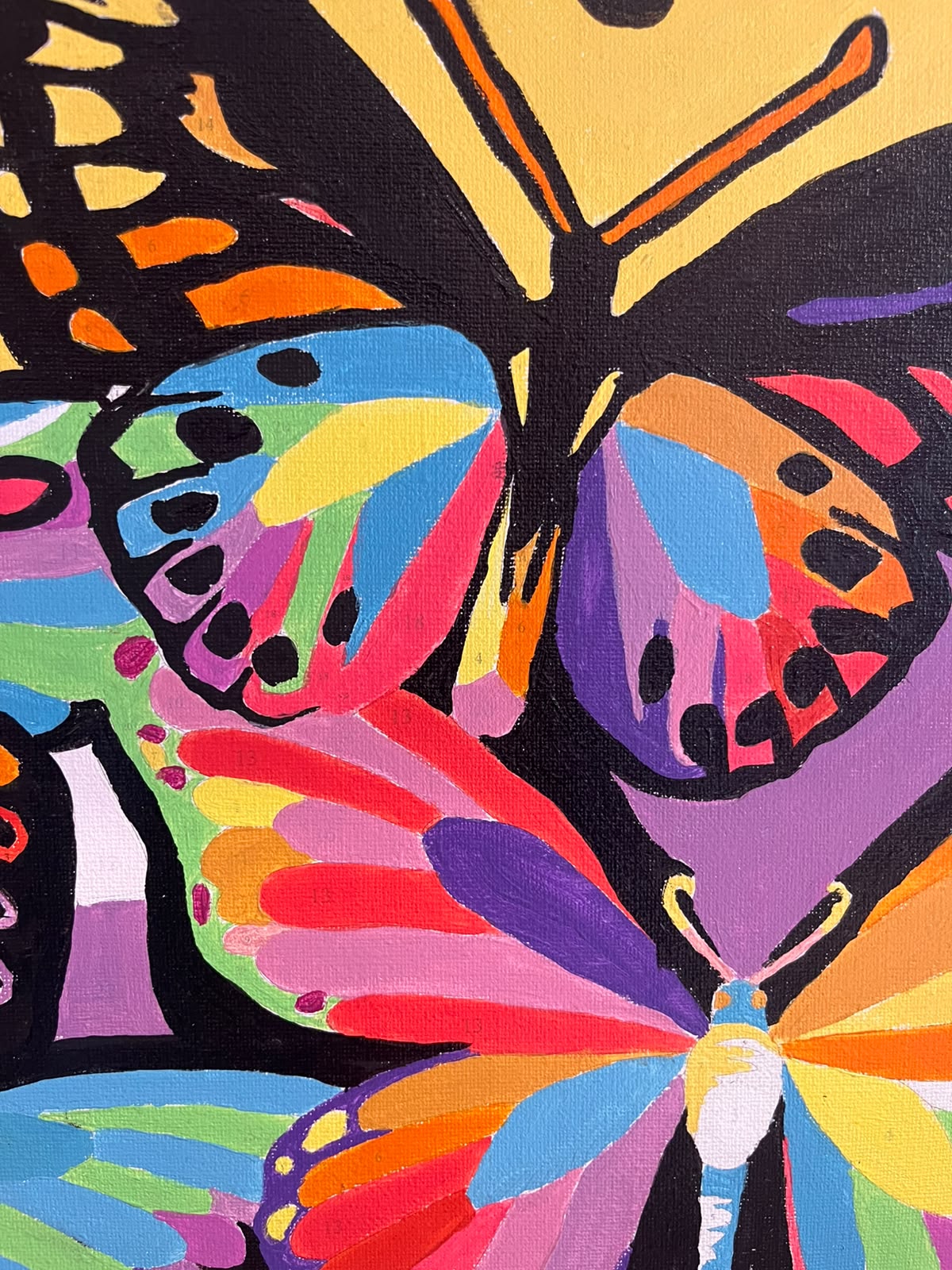 Mariposal  - Kit de Pinturas por Números  - Nivel Intermedio