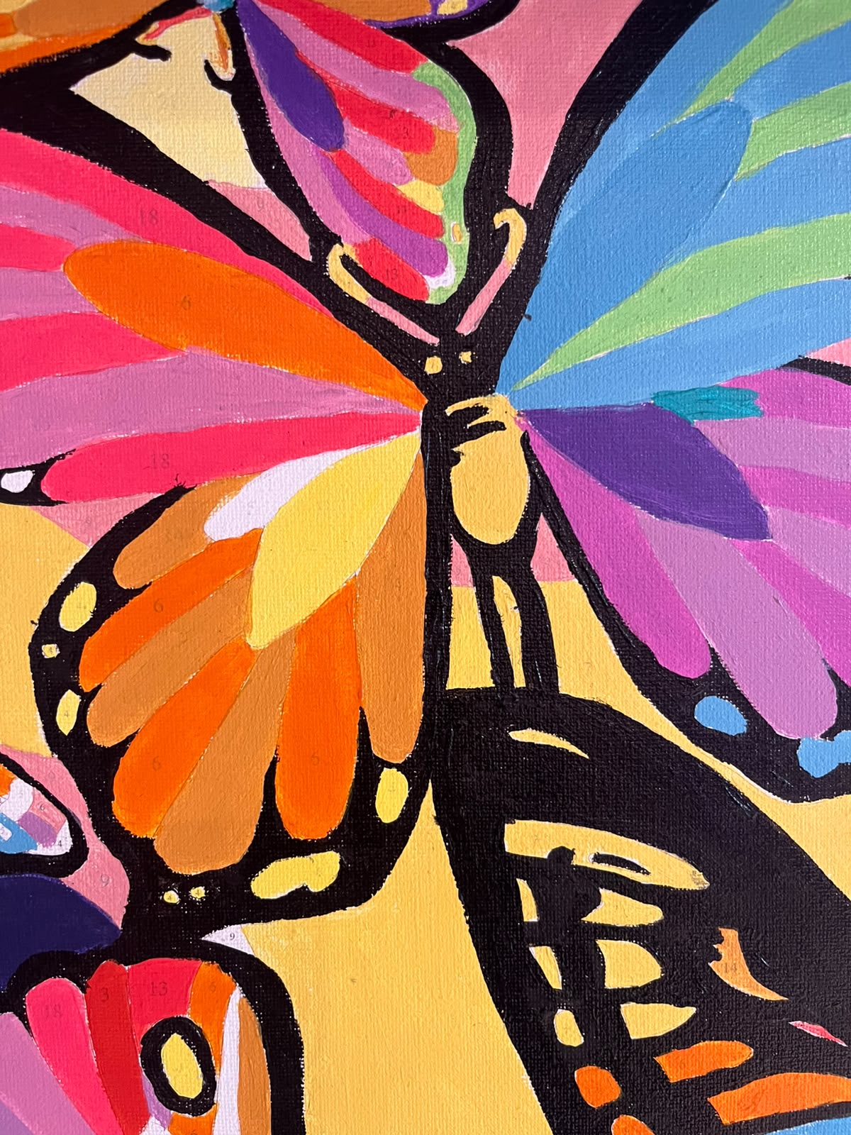 Mariposal  - Kit de Pinturas por Números  - Nivel Intermedio